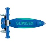 GLOBBER Primo Foldable Plus Lights, Scooter dunkelblau/türkis