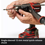 EINHELL Professional Akku-Schlagbohrschrauber TP-CD 18/120 Li-i BL - Solo, 18Volt schwarz/rot, ohne Akku und Ladegerät