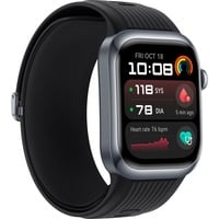 Huawei Watch D2 (Luca-B19), Smartwatch schwarz, schwarzes Fluorelastomer-Armband