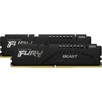 Kingston FURY DIMM 32 GB DDR5-5200 (2x 16 GB) Dual-Kit, Arbeitsspeicher schwarz, KF552C36BBEK2-32, Fury Beast , INTEL XMP, AMD EXPO