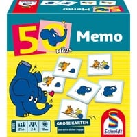 Schmidt Spiele Die Maus: Elefanten-Memo, 50. Geburtstag, Gedächtnisspiel