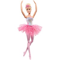 Mattel Barbie Dreamtopia Zauberlicht Ballerina mit Leucht-Kleid, Puppe