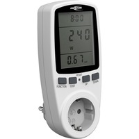 Ansmann Energiekosten-/ Leistungs-Messgerät APM2 weiß, Messung von W, kWh, A, Hz, PF