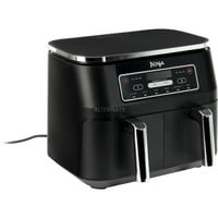 Ninja Foodi Dual Zone Heißluftfritteuse AF300EU schwarz, 2x 1.200 Watt, 2 Körbe je 3,8 Liter