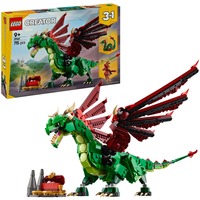 LEGO 31161 Creator 3-in-1 Grüner Drache, Konstruktionsspielzeug